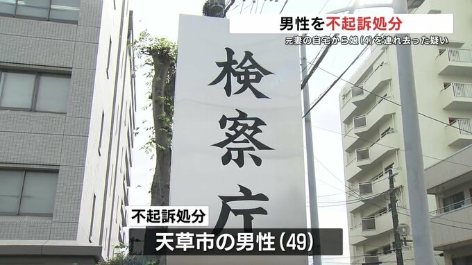 元妻の家から娘連れ出した疑いで逮捕の男性　不起訴処分|TBS NEWS DIG