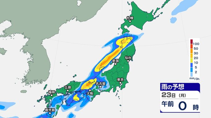 “熱帯低気圧” 北上へ　南下する “梅雨前線” に湿った空気流れ込み活発化も　日曜は各地で猛暑・熱中症に警戒　週明けは広範囲で大雨・土砂災害に警戒【雨と風の動き シミュレーション】　|　富山のニュース｜天気・防災｜チューリップテレビ
