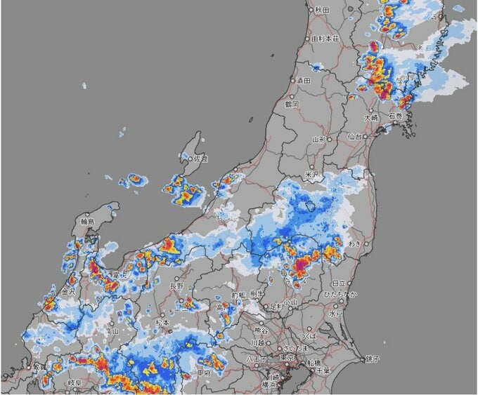 富山市山間部西に「記録的短時間大雨」　富山市八尾町で1時間に109mmの大雨　富山市平野部などにレベル4危険警報が発表中【雨と風のシミュレーション】　|　富山のニュース｜天気・防災｜チューリップテレビ