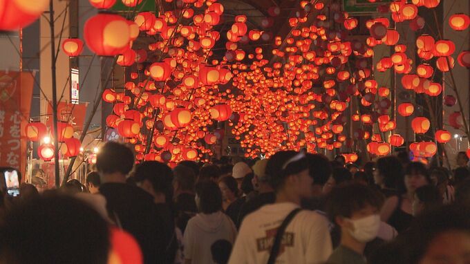日本三大火祭りのひとつ　夏の風物詩、山口七夕ちょうちんまつり開催　|　山口のニュース・天気・防災｜tys NEWS｜ｔｙｓテレビ山口