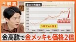 価格2倍に!金高騰で金メッキにも価値、番組スタッフの金製品を集めて査定してみた【Nスタ解説】|TBS NEWS DIG
