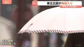 東北北部が梅雨入り 平年より6日遅く去年より2日早い 梅雨のない北海道を除いて全国で梅雨の季節に|TBS NEWS DIG
