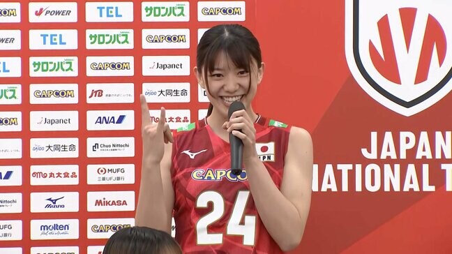 野中瑠衣「かわいいだけじゃだめですか？（笑）」佐藤淑乃「かわいいだけでは許されない」会見場沸かせる【バレー女子日本代表】|TBS NEWS DIG