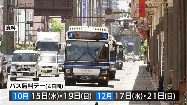 バス利用を促進 宮崎県内の路線バスを無料で利用できる「バス無料デー」実施へ 10月と12月に合計4日間|TBS NEWS DIG