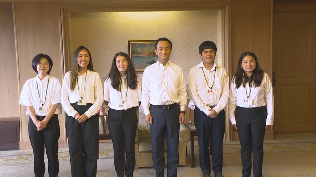 「日本式のきめ細かい教育を勉強したい」海外技術研修員が知事表敬 山口県|TBS NEWS DIG