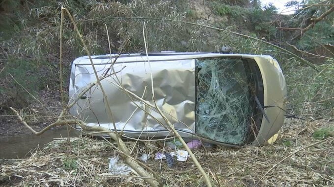 崖から軽乗用車が15メートル転落　帰宅しようとしていた男女２人がけが　|　BSSニュース | BSS山陰放送
