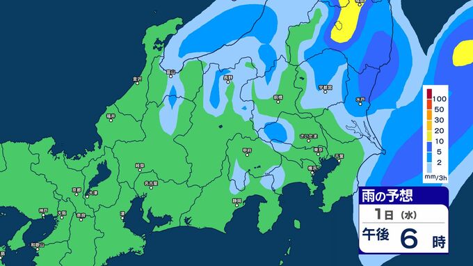 【大雨情報】関東地方　“ゲリラ雷雨”に注意　1日夜遅くにかけ【1日～6日までの雨のシミュレーション画像掲載】関東地方南部50ミリ（～2日午後6時・多い所）気象庁　|　SBC NEWS | 長野のニュース | SBC信越放送