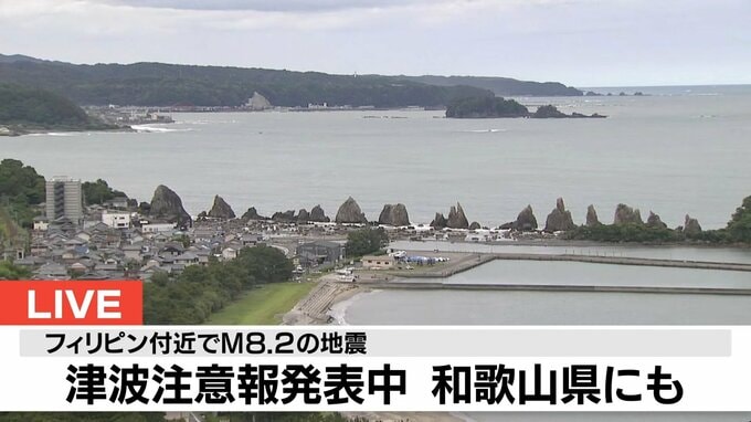 【速報】和歌山・串本町袋港で津波「0.2m」観測　　那智勝浦町浦神でも　津波の観測情報  14:03時点|TBS NEWS DIG