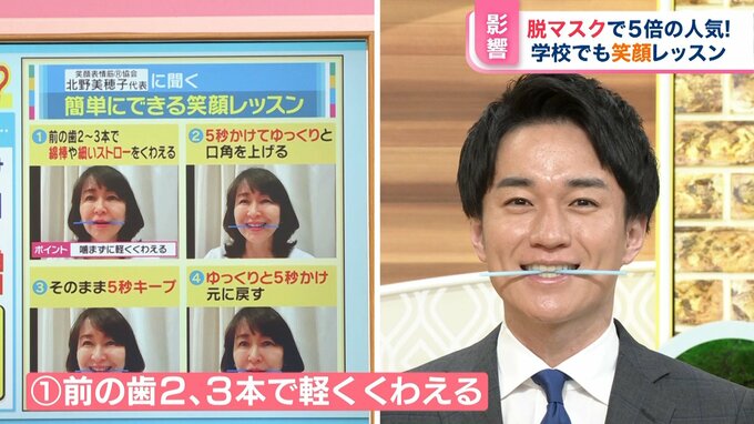 外した顔“がっかり”8割？脱マスクで人気！すぐにできる「笑顔レッスン」【ひるおび】|TBS NEWS DIG