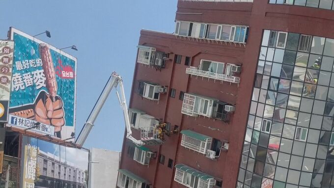 台湾地震　被災の日本人男性「26年間で一番大きい」　余震続く