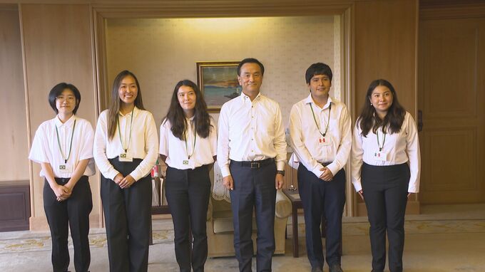 「日本式のきめ細かい教育を勉強したい」海外技術研修員が知事表敬　山口県|TBS NEWS DIG