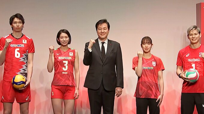 バレーボール日本代表の新ユニフォームお披露目 人気マンガ「ハイキュー！！」とのコラボも発表|TBS NEWS DIG