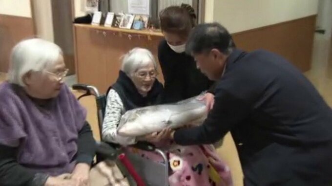 クリスマスイブに脂のったブリの贈り物 愛媛県内の養殖業者協議会が老人ホームへ|TBS NEWS DIG