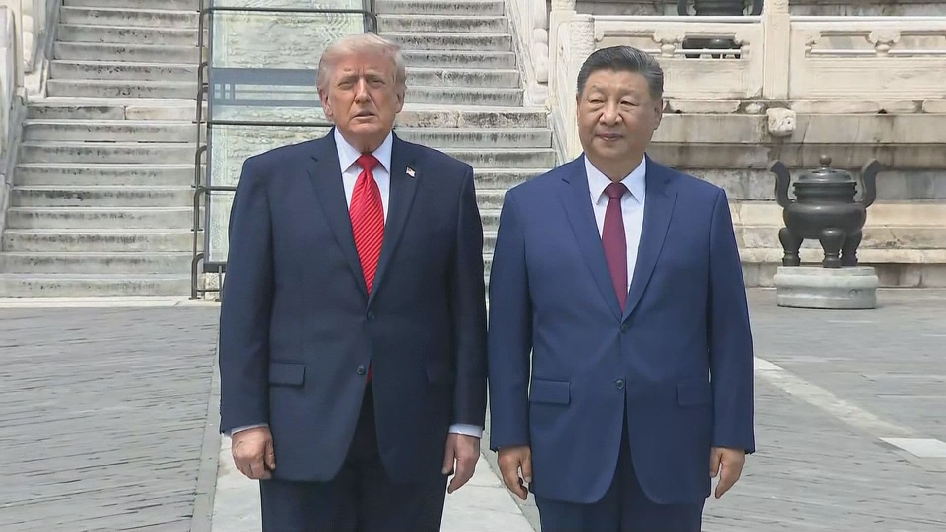 速報】トランプ大統領 世界遺産「天壇公園」の訪問終える 約30分間