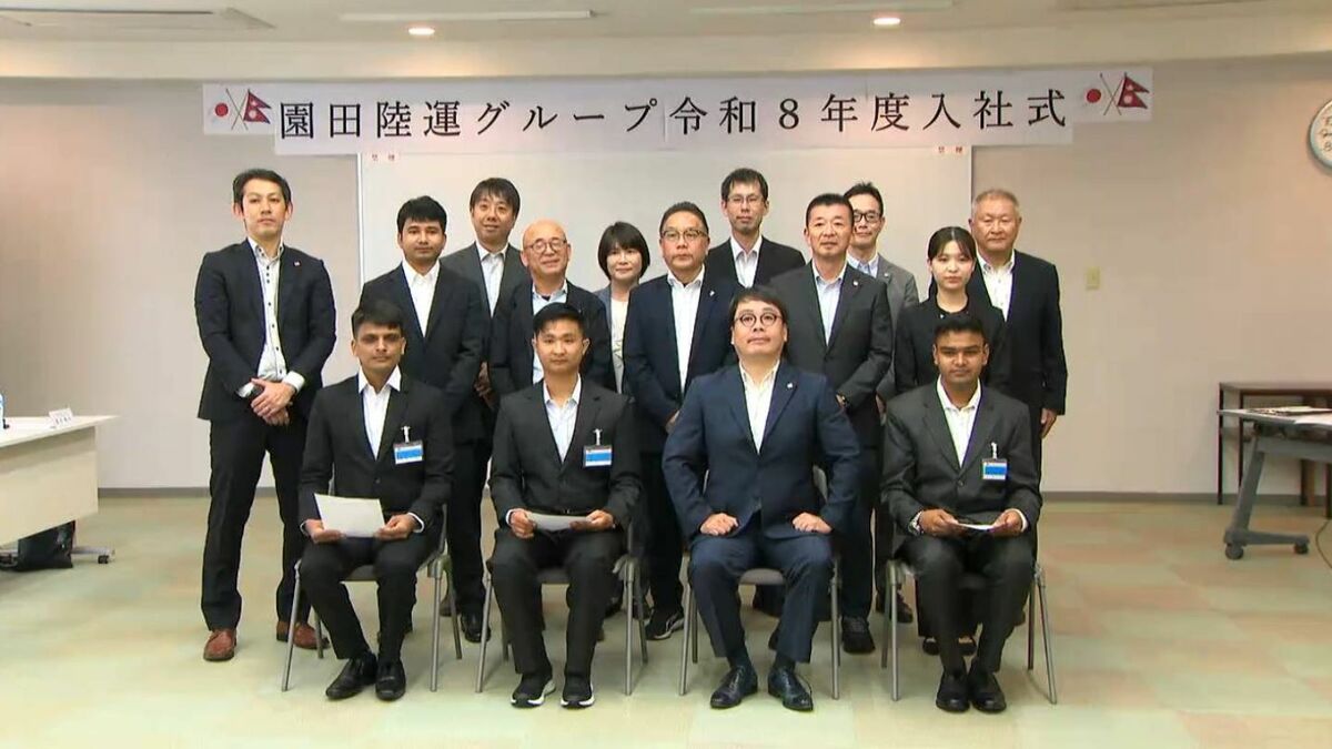 「将来的なトラックドライバー不足解消」初の外国人ドライバー採用　鹿児島市の園田陸運