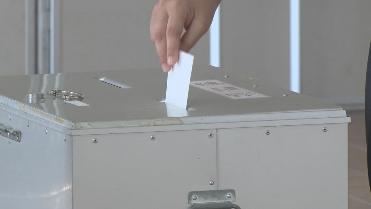沖縄県知事選挙　あす13日投票　約27万3000人が期日前投票済ませる