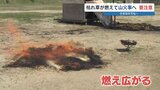 枯草火災を実験　その危険性を伝える　熊本市消防局|TBS NEWS DIG