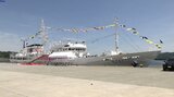 岩手県の新たな共同実習船「りあす丸」お披露目 高校生らが出席し完成祝う 6月中旬に初航海へ 宮古市|TBS NEWS DIG