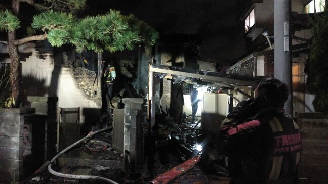 ｢近くの家から煙が出ている｣住宅が燃える火事…消防が消火活動中　山口|TBS NEWS DIG