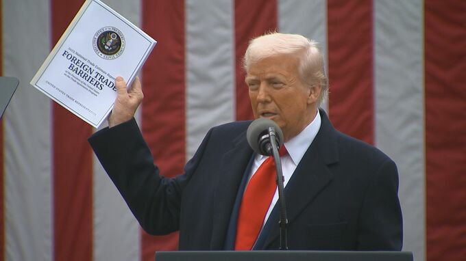 トランプ大統領「日本には24％の相互関税」と発表　40％超のカンボジア、ベトナムについて政権高官「中国企業が関税回避のため、これらの国からアメリカに輸出」|TBS NEWS DIG