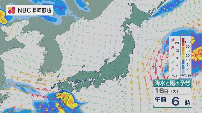 【雨予報】あす16日は九州南部から雨へ　18日以降は全国的にぐずつく予想　雨風シミュレーション　|　長崎のニュース | 天気 | NBC長崎放送