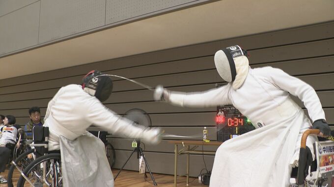 金メダリスト加納虹輝選手のフェンシング大会　パラフェンシング試合開催　山口県岩国市|TBS NEWS DIG