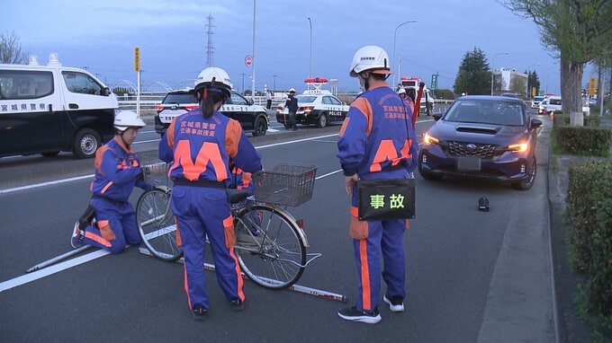 70代女性が足の骨を折る大けが　乗用車と自転車の事故　仙台・太白区|TBS NEWS DIG