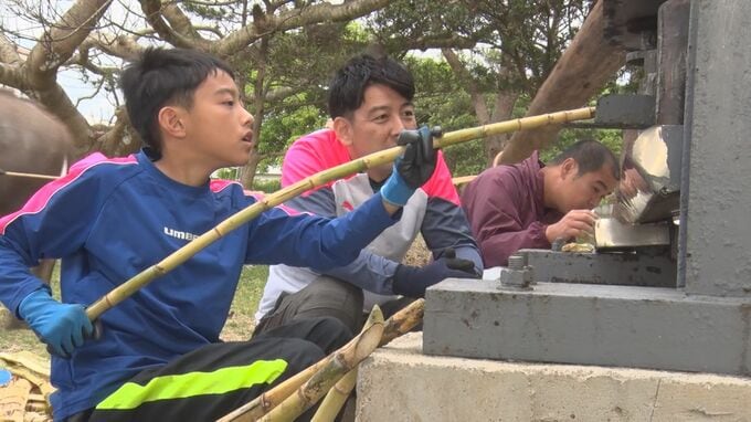 昔ながらの黒糖づくりに子どもたちが挑戦　先人たちの知恵を学ぶ|TBS NEWS DIG