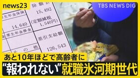 「初任給12万円」「内定取り消し」…“報われない”就職氷河期世代&nbsp;どう支える？&nbsp;若い世代に深刻な影響が…【news23】|TBS NEWS DIG