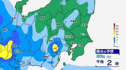 東京首都圏】土日「本降りの雨」梅雨前線北上【雨シミュレーション