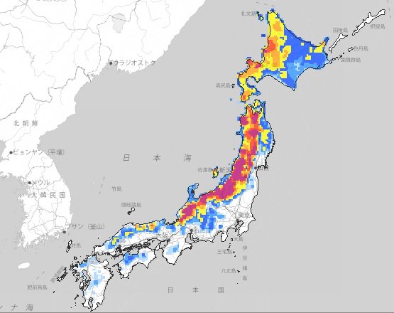 【最強寒波・午後5時更新】2月4日頃から北～東日本にかけての日本海側や西日本を中心に大雪となる所も…警報級の大雪となる可能性　交通障害、なだれに注意【雪雨シミュレーション】　|　富山のニュース｜天気・防災｜チューリップテレビ