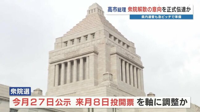 【衆議院選挙】「1月27日公示、2月8日投開票」を軸に調整か　2月下旬に町長選を控える自治体は「職員の割り振りが…」|TBS NEWS DIG