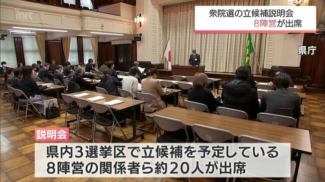 宮崎県内では8人が立候補の見込み　衆院選へ向け　立候補手続説明会|TBS NEWS DIG
