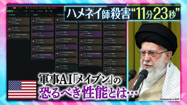 ハメネイ師殺害“11分23秒” 米軍AI「メイブン」とは…「まるで魔法だ」24時間で1000か所の攻撃可能に【THEワールドチェンジ】|TBS NEWS DIG