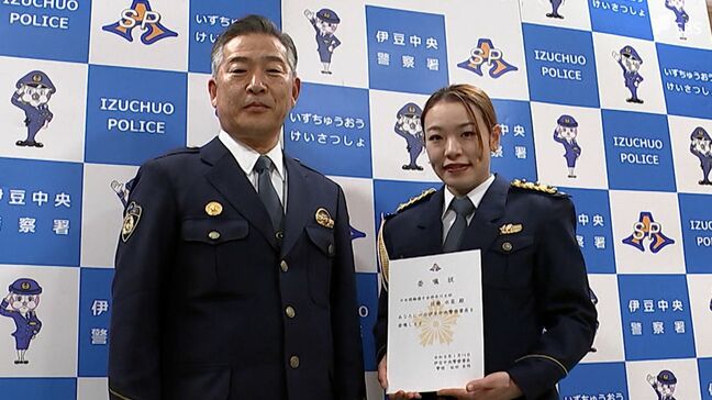 110番の適切な利用と自転車のヘルメット着用呼び掛け 自転車競技の佐藤水菜選手が一日警察署長＝静岡・伊豆の国市|TBS NEWS DIG