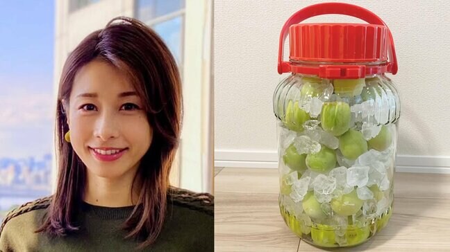 【 加藤綾子 】　夏の定番、梅シロップ作りに挑戦　「学生時代にもよく母が作ってくれてガブガブ飲んでたな」　思い出を再現|TBS NEWS DIG