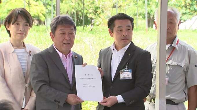 自民党・茂木幹事長が北杜市視察　地元から中部横断道北部区間の早期整備など要望受ける|TBS NEWS DIG