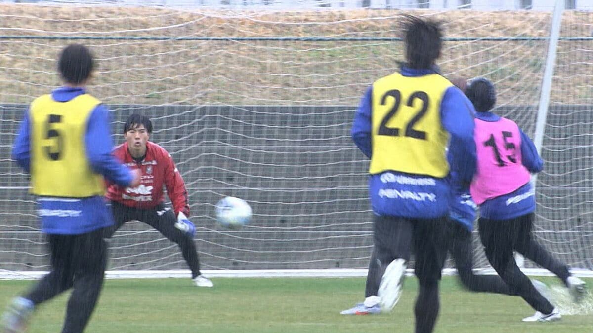 今シーズンの初勝利を目指すファジアーノ岡山　木村太哉選手「もう1点取れるところにフォーカス」3月1日の名古屋グランパスとのホーム戦を前に練習を公開