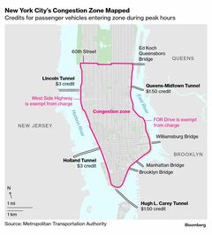 ＮＹ市「渋滞税」導入で成果、マンハッタン中心部で交通量減少| TBS CROSS DIG with Bloomberg