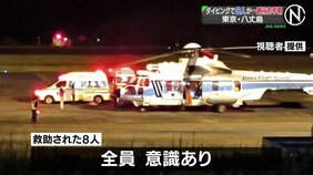 ダイビング中の8人が一時行方不明に　全員救助され意識あり　東京・八丈島沖|TBS NEWS DIG
