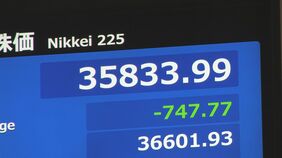 日経平均株価は一時700円以上下落 円高が進行で輸出関連株などに売り注文が相次ぐ|TBS NEWS DIG