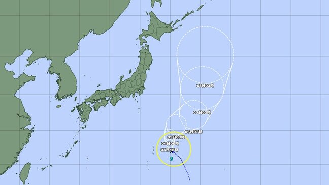 【台風3号】太平洋を北上で東北・北海道の天気に影響か　最大瞬間風速、今後の進路と勢力をくわしく　気象庁発表|TBS NEWS DIG