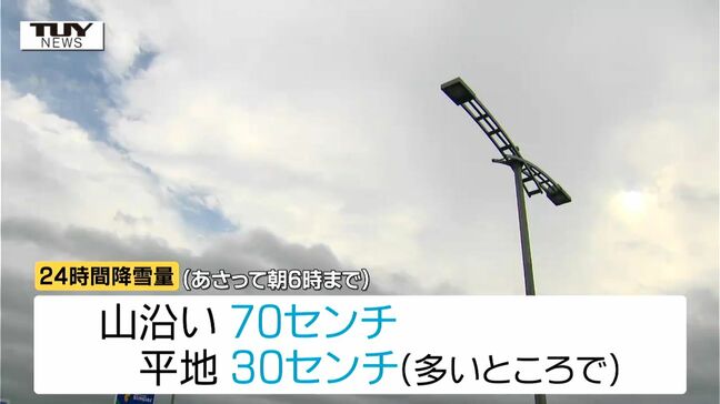 山形県内　あす未明からあさってにかけて大雪に警戒　山沿い・平地の降雪量は？|TBS NEWS DIG