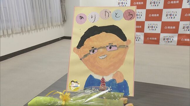 もうすぐバレンタインデー　子どもたちからチョコと似顔絵、内堀知事が笑顔　福島|TBS NEWS DIG