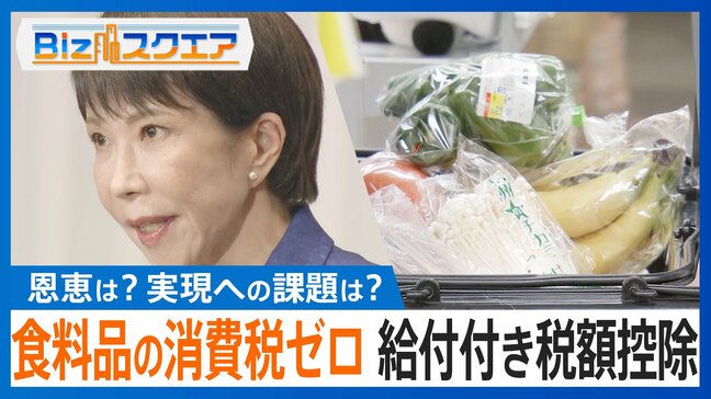「食料品の消費税ゼロ」と「給付付き税額控除」には“恩恵ばらつき”や“不平等”の懸念も?【Bizスクエア】 |TBS NEWS DIG