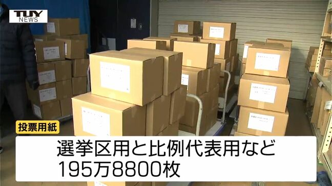 衆議院選挙 各市町村へ投票用紙発送 前回衆院選より1万4000枚少なく(山形) |TBS NEWS DIG