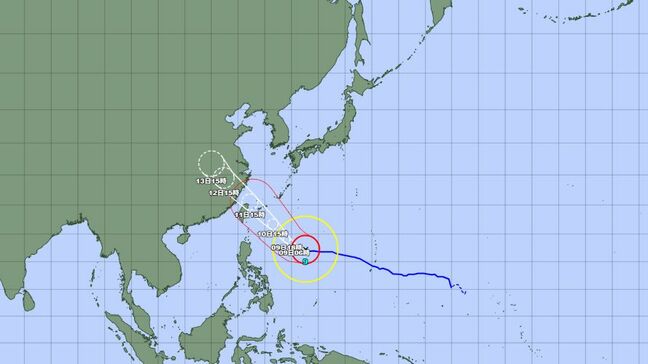 【台風情報】10日ごろ～台風9号は非常に強い勢力で沖縄に接近か　最大瞬間風速70メートル…暴風、高波に警戒　今どこに？今後の進路予想は　あす以降の詳しい天気を画像で　気象庁|TBS NEWS DIG