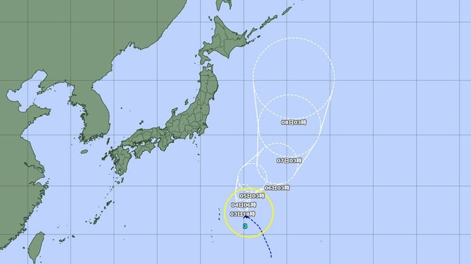 【台風3号】太平洋を北上で東北・北海道の天気に影響か　最大瞬間風速、今後の進路と勢力をくわしく　気象庁発表　|　山形のニュース│TUYテレビユー山形