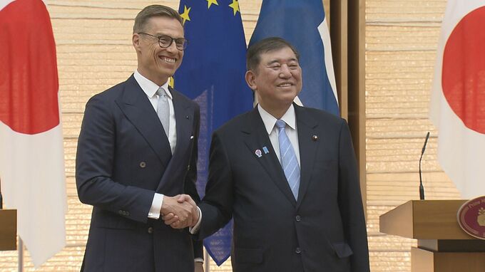 石破総理 フィンランド大統領と会談 “引き続きウクライナへの支援を強化”
