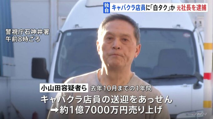 【独自】キャバクラ店員らを客に「白タク」行為繰り返したか　元社長の男を逮捕　所属の運転手は送迎中に居眠り運転で女性ひき逃げ死亡事故を起こした疑いも　警視庁|TBS NEWS DIG